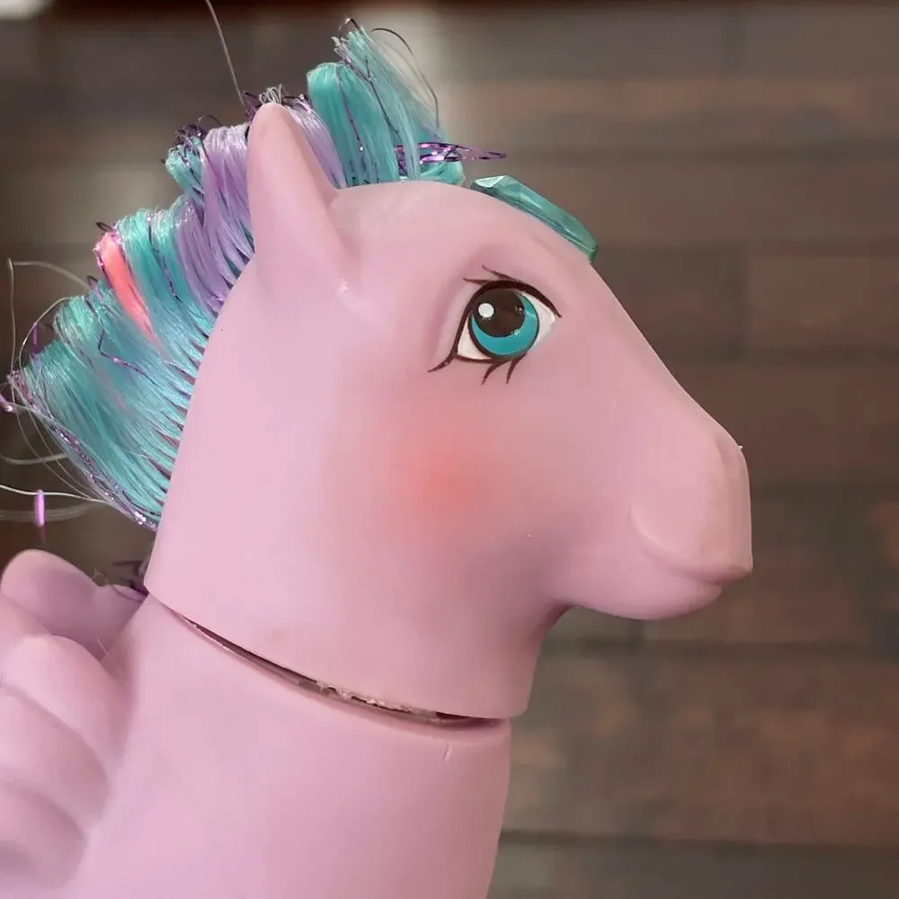 My Little Pony Brilliant Bloom w/ Brush Comb & 2 I Luv You Barrettes MLP READ